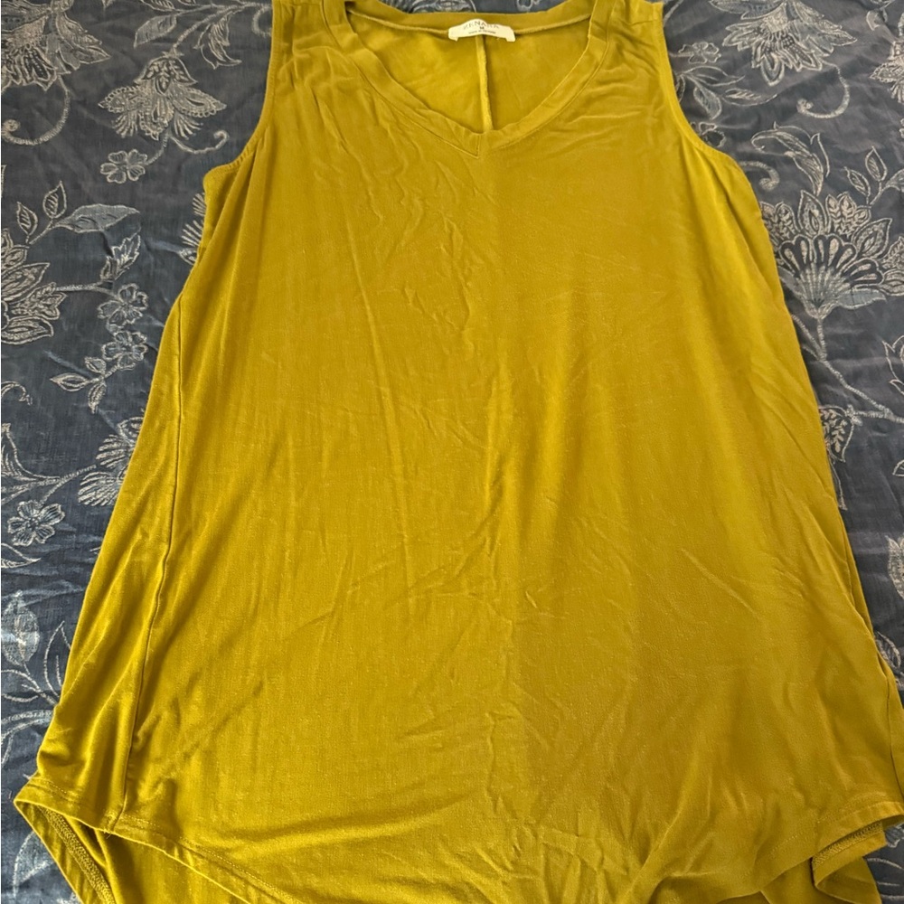 Zenana Outfitters Mustard Tank Top